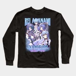 Bootleg Anime Evangelion Rei Ayanami unit - 00 Long Sleeve T-Shirt